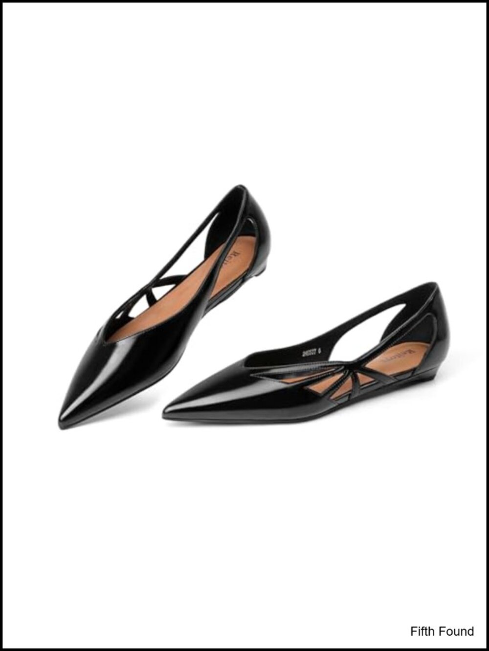 Pointed Toe Flats Womens Faux Leather Slip On Dressy Work Ballet Flats